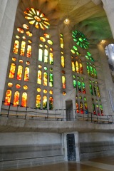 The glass in the windows is amazingly colourful!